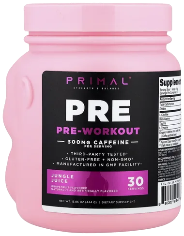 PrePrimal Pre-Workout Jungle Juice bottle