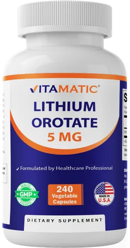 Vitamatic Lithium Orotate 5 mg bottle