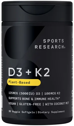 Sports Research Vitamin D3 + K2 bottle