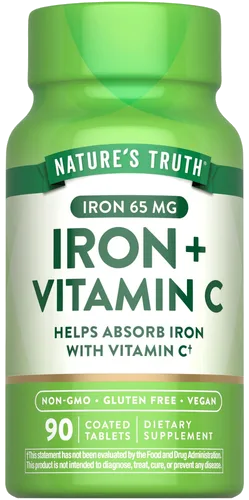 Nature's Truth Iron 65 mg bottle