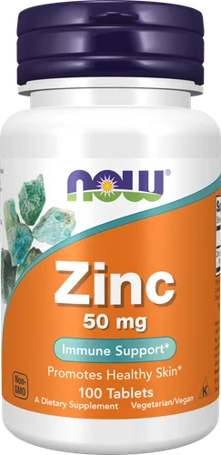 NOW Foods Zinc 50mg bottle
