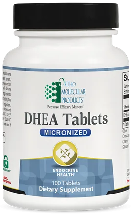 Ortho Molecular Products DHEA Tablets bottle