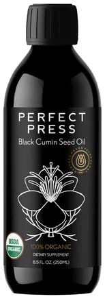 Perfect Press Black Cumin Seed Oil bottle